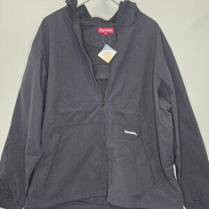 SUPREME REFLECTIVE ZIP HOODED JACKET SS21 / BLACK / SIZE XL